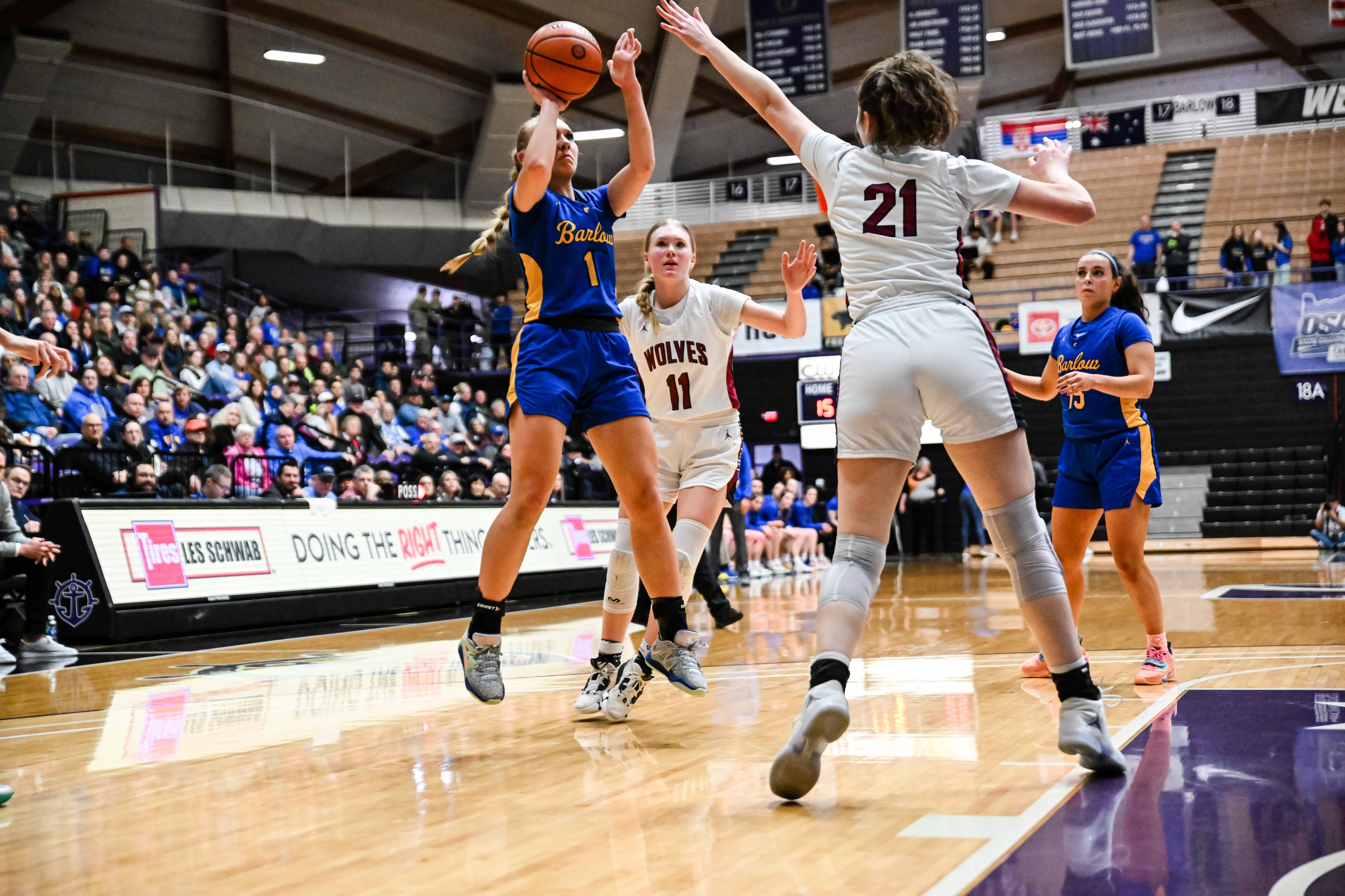 Barlow Tualatin 6A Oregon girls basketball quarterfinal Naji Saker -70